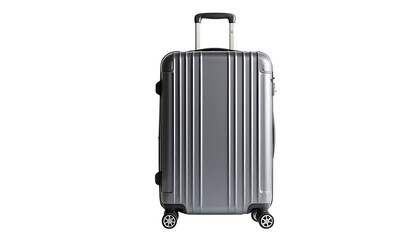 Stylish Silver Suitcase for Travel Adventures