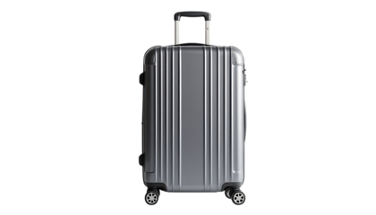 Stylish Silver Suitcase for Travel Adventures