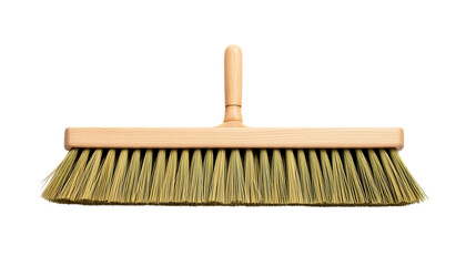 Wide Push Broom with Natural Bristles for Efficient Cleaning