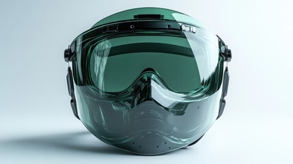 Protective Full Face Shield Goggles Clear Green Safety Gear Sports Equipment