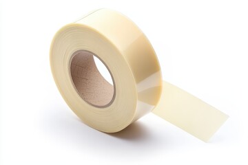 Plain Tape on White Background with Loose Edges