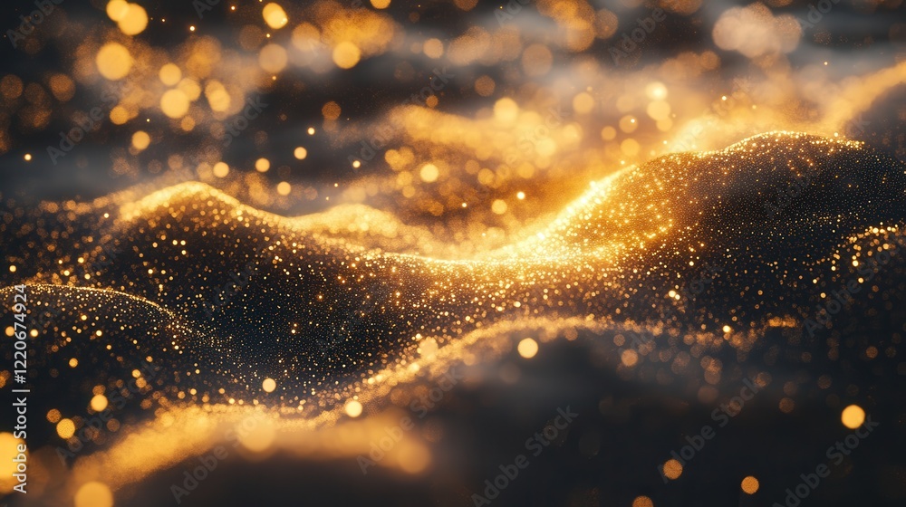 Canvas Prints glowing particles that appear to grow and evolve, symbolizing the transformation of matter.