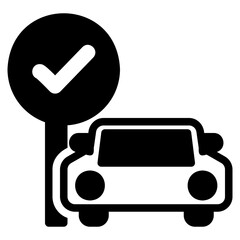 Parking glyph icon