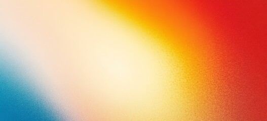 Vibrant summer color gradient background grainy orange blue yellow white noise texture banner retro poster header cover design