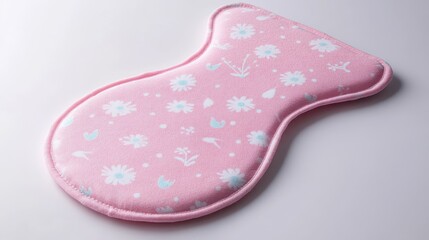 Soft Pink Heating Pad with Floral Pattern Design