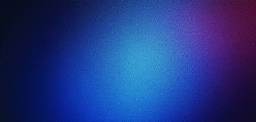 Fototapeta premium Blue grainy gradient noisy background light to dark azure sapphire cerulean denim blue smooth noise texture banner backdrop design