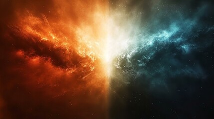Fototapeta premium versus wallpaper heaven and hell good vs evil light and darkness background for match competition