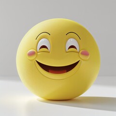 Fototapeta premium 3d smiley with a smile