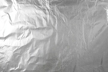 shiny silver leaf aluminum foil tinfoil texture abstract metallic monochrome background