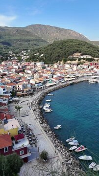 Amazing Summer view of Town of Parga, Epirus, Greece
