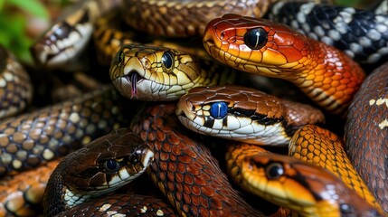 Obraz premium snake venom and how its chemical properties are studied to create powerful medicines for treating snake bites and other diseases