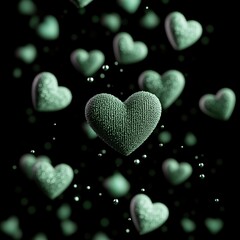 Minimalist Valentine's day background with placeholder for text. Valentine's day romantic background for greeting card, invitation, poster or banners