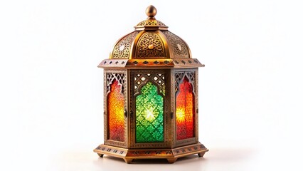 Elegant Die-Cut Lantern Clipart, Isolated White Background - Perfect for Design Projects