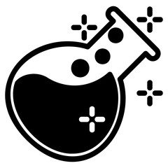 Flask glyph icon