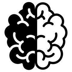 Brain glyph icon
