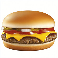 Isolated burger white background