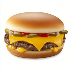 Isolated burger white background