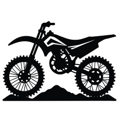 Fototapeta premium Dirt bike Vector Illustration – High-Quality Adventure Design