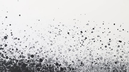 Obraz premium Monochromatic halftone dots creating a gradient effect from light to dark shades