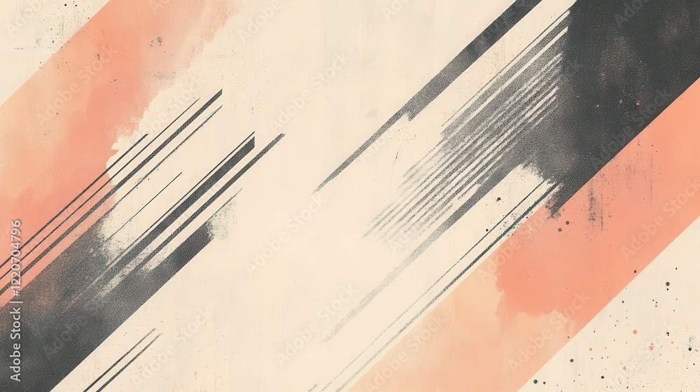 Poster minimalist pencil strokes backdrop in muted colors for creative projects and presentations