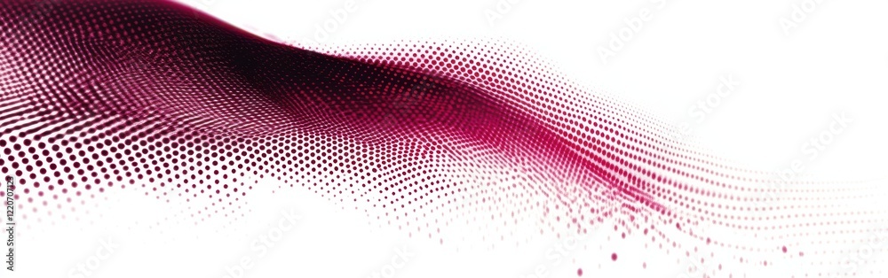 Aufkleber Deep crimson and burgundy ripple effect creating a vibrant visual flow across the canvas