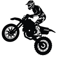 Dirt bike Vector Illustration – High-Quality Adventure Design