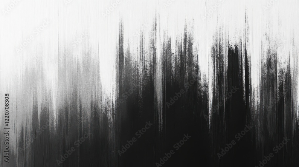 Leinwandbilder Abstract pencil strokes create a fluid gradient transitioning from dark to light shades in an artistic composition