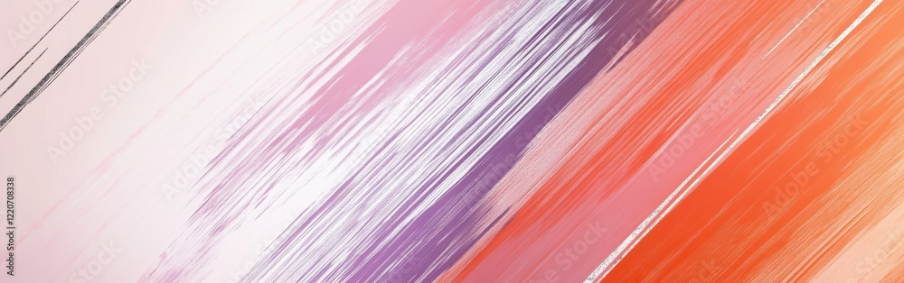 Poster exploring the beauty of muted abstract pencil strokes in a vibrant gradient composition