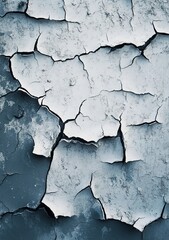 A high-resolution texture of an old, cracked white wall with subtle gray tones and a rough appearance.