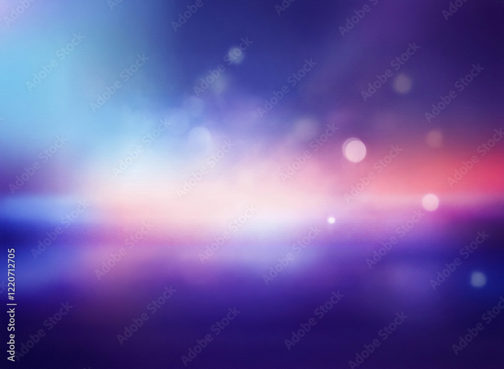 Poster grainy texture, blurred, abstract background with vibrant colors and soft bokeh lights. a dreamy, et