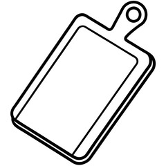 Modern Cutting Board Line Art Design