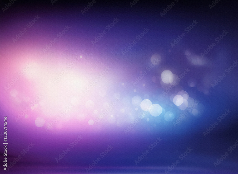 Poster A grainy, textured abstract background with a soft, glowing light source in the center.  Colors blend from warm pink to cool blue, creating a dreamy, ethereal effect.  The bokeh effect adds depth and 