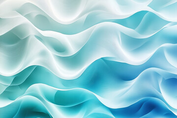Obraz premium Soft blended wave-like shapes in cool tones create a serene pattern in high detail and resolution
