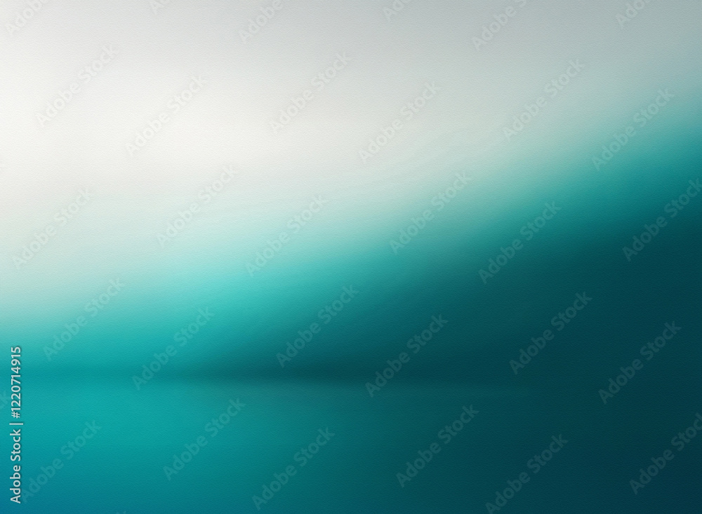 Poster A grainy, textured gradient background transitions from light gray to deep teal.  The texture is subtle, creating a soft, blurred effect.