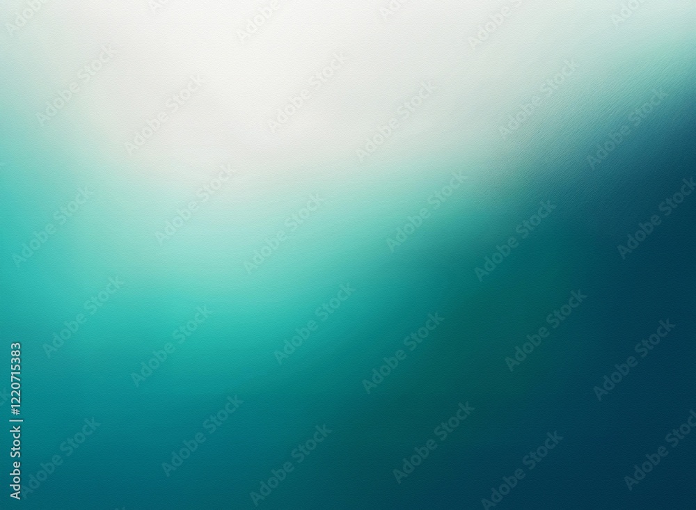 Aufkleber Grainy texture, abstract teal gradient background.  Soft, blurred transition from light to dark shades.  Subtle variations create depth and visual interest.