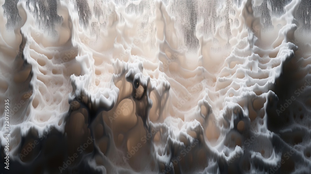 Aufkleber Particles moving in synchronized patterns, creating a mesmerizing display of order in motion.