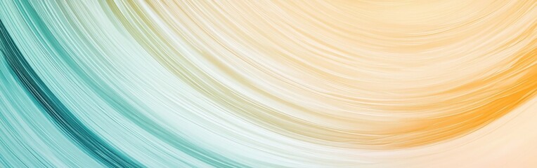 Soft gradient blending with pencil strokes creating a serene circular pattern of colors