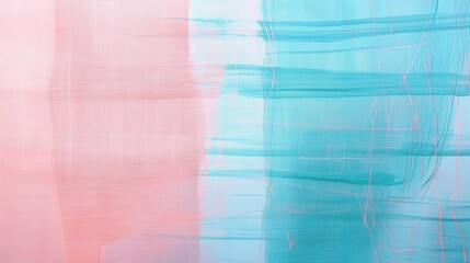 Soft pastel blue and pink dashed lines create a calming abstract background in a modern space