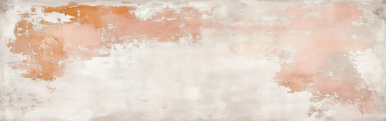 Fototapeta premium Minimalist pastel amber blotches create an abstract artistic expression on a light background