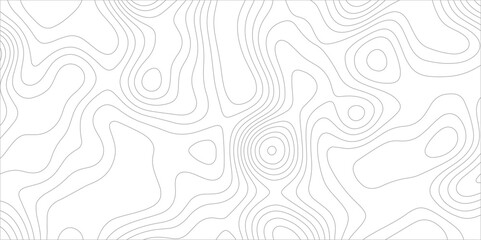 Abstract background with topographic map white background. The stylized height of the topographic map contour in black lines. gradient multicolor wave curve lines banner background design.