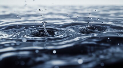 Waves of matter particles flowing like ripples in water, creating a sense of harmony and motion