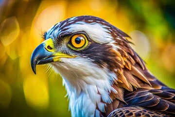 Florida Osprey Macro Photography: Close-up of Eye and Feather Detail