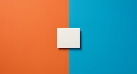 A minimal two-tone design with a diagonal blank stripe across. Modern Graphic Design