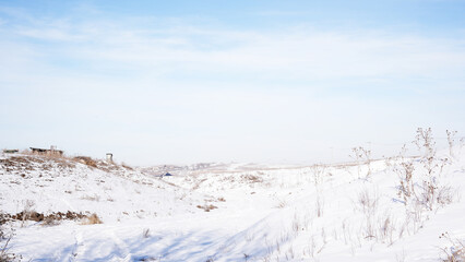 ski resort in winter