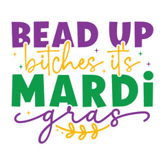Mardi Gras Saying SVG Design
