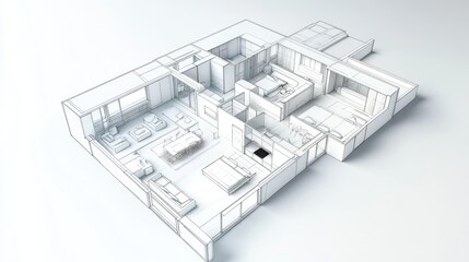 Detailed Floor Plan of a Modern Studio Apartment