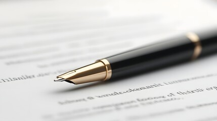 Signing Business Agreements on Desk with Pens and Documents