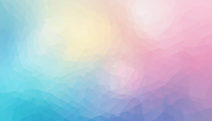 A bright and colorful abstract geometric design with triangles and soft gradient patterns