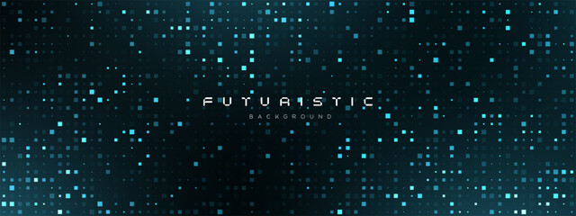 Futuristic Tech Fintech Background Abstract Pixel Pattern. Abstract Business Tech Science Vector Backdrop.Digital fading points isolated background for print net design.
