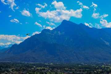 A panoramic view of Salzburg with lush greenery